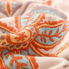 Rustic Floral Boho Blanket | 100% Cotton Floral Blanket
